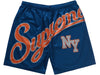 Supreme Big Script Mesh Shorts Navy 2024